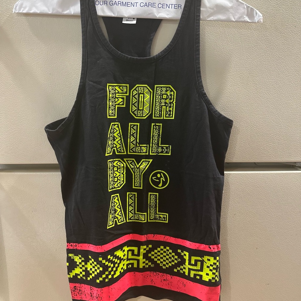 Zumba Black and Yellow Instructor Top
